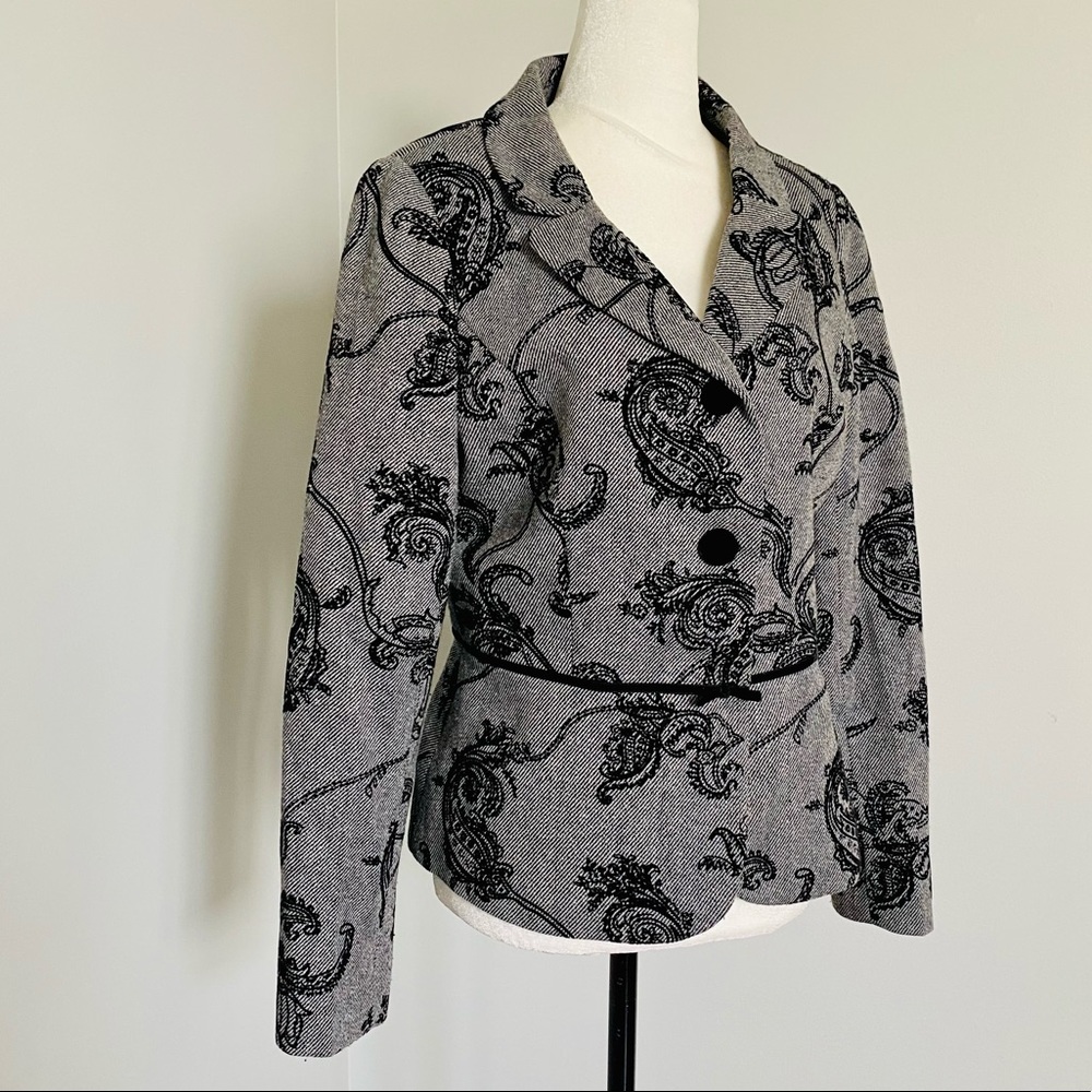 Jones New York Floral Embroidered Jacket